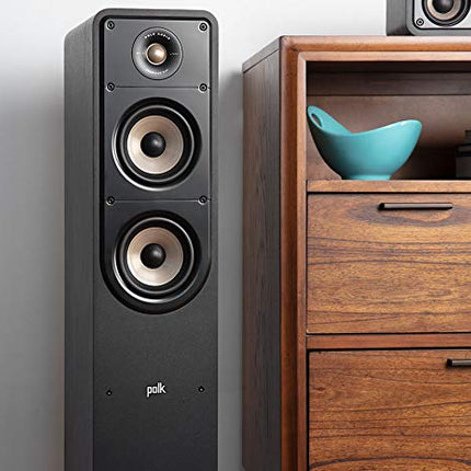 Polk Audio Signature S50E põrandakõlar, HiFi kõlar muusika ja kodukino heli jaoks, passiivne täisribakõlar, 20-150 vatti, 8 oomi, kõrgresolutsioon, 42Hz-40kHz (tükk)