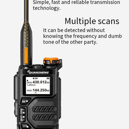 UV-K5 - kaasaskantav kahe sagedusalaga kahesuunaline raadiosaatja (VHF/UHF) 5W FM-raadiosaatja väljundiga NOAA ilmateade (1 tk)