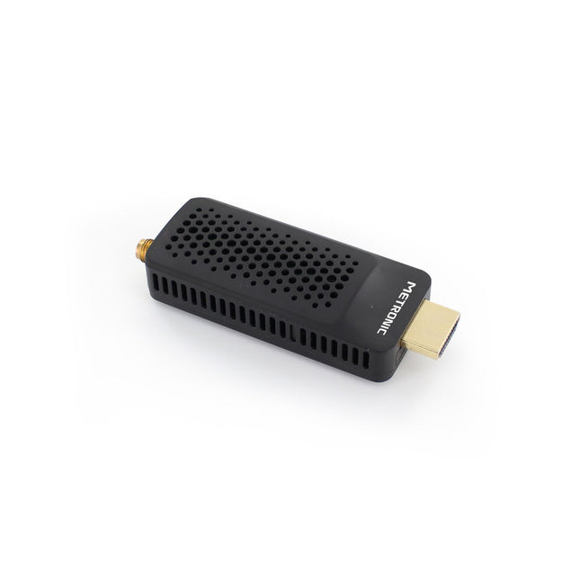 Metronic 441646 tuuner DVB-T vastuvõtja DVB-T, ühildub DVB-T2 Dongle Stick Compact'iga, HEVC, EPG, 1080i, HDMI, USB 2.0, SOS nupp
