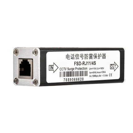 Etherneti ülepingekaitse piksekaitse RJ11 kaitsmed telefoni faksi ülepingekaitse PoE piksekaitseseade ülekoormuse kaitseks heli telefoni ülepingekaitse 110V