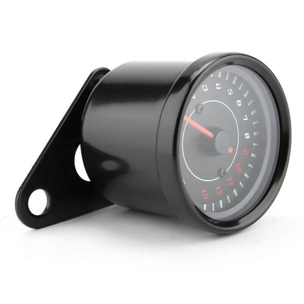 Electronic Tachometer, DC 12V Universal Motorcycle LED Backlight Tachometer Electronic Tachometer