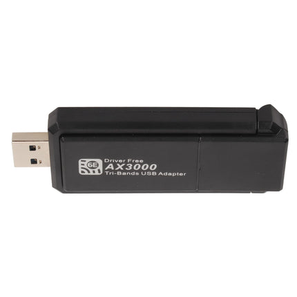 Topiky WiFi 6E USB Network Adapter, Wireless USB 3.0 WLAN Card for Desktop PC, 802.11AX, Tri Band 6 GHz 5 G 2.4 G 3000 Mbps, for 10/11