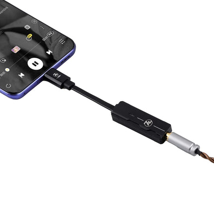 LINSOUL 7HZ SEVENHERTZ 71 kaasaskantav kõrvaklappide võimendi DAC-adapter AK4377 kiibiga, tipptasemel OCC-kaabel, toetab Android 5.1 ja uuemaid, ühildub L-ühendusega