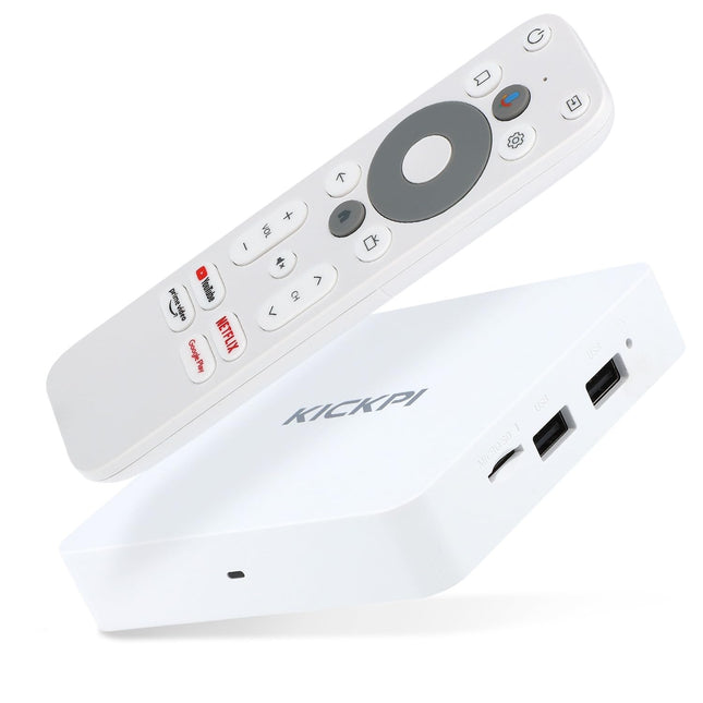 Zehnder KP-1, KICKPI IPTV Box, 4K UHD, Android 11, voogedastus, Netflix, Prime Video, YouTube, Google Play, Dolby, WiFi WLAN 2.4G/5G, Bluetooth FB, 32GB