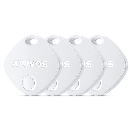 ATUVOS Air Tag võtmeotsija 4 tk pakis, nutikas jälgimisvõtmeotsija, mis ühildub Apple Find My rakendusega (ainult iOS, Android ei ole toetatud), Bluetooth-võtmeotsija pagasi/kottide/kohvrite jaoks, vahetatav aku