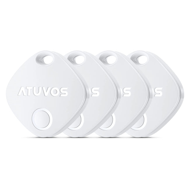 ATUVOS Air Tag võtmeotsija 4 tk pakis, nutikas jälgimisvõtmeotsija, mis ühildub Apple Find My rakendusega (ainult iOS, Android ei ole toetatud), Bluetooth-võtmeotsija pagasi/kottide/kohvrite jaoks, vahetatav aku