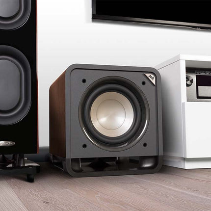 Polk Audio HTS 10 aktiivsubwoofer kodukino helisüsteemidele ja muusikale, 10" bassikast, 200 vatti, must
