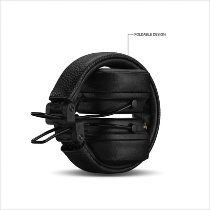 Marshall Major V Bluetooth kõrvaklapid, 100 tundi mänguaega – mustad