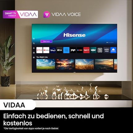Hisense 75U8NQ 189cm (75-inch) TV, 4K Mini LED ULED HDR Smart TV, Quantum Dot, 120Hz/144Hz VRR, HDMI 2.1, Game Mode Pro, 2.1.2 Channel Sound, Dolby Vision IQ &amp; Atmos, Anthracite, [2024]