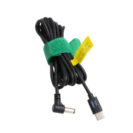 HangTon 12V PD toitekaabel, USB C - DC 5.5 x 2.5mm täisnurk Blackmagic BMCC kaamera, videoassistendi, monitori ja akupanga jaoks, 2m
