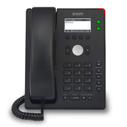Snom D120 IP-telefon, SIP-lauatelefon, 2 SIP-identiteeti, PoE, graafiline taustvalgustusega ekraan, 360° teavitusindikaator, 5 eelmääratud funktsiooniklahvi, must, 00004361