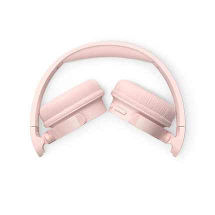 PHILIPS TAH4209PK kerged kõrvapealsed juhtmevabad Bluetooth-kõrvaklapid passiivse mürasummutusega – 55 tundi mänguaega, selged kõned, dünaamiline bass, 2 tundi USB-C laadimist – roosa