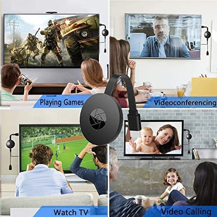 Traadita WiFi-ekraaniadapter, HDMI 4K 1080P adapter, voogedastus-TV-pulk, DLNA / AirMirror / Airplay / Miracasti tugi, iOS 8+ / Android 5.0+ / Mac / Windows 7+ jaoks