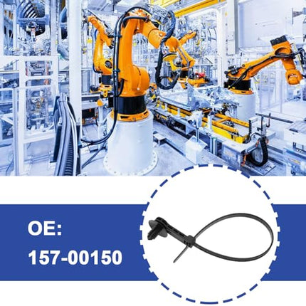 YINETTECH 157-00150 nihkega kuusepuu kaablisidemed, 25 mm pikkused, nihkega osa 157-00150 kaablite kinnitamiseks ja haldamiseks elektri- ja mehaanilistes süsteemides, 15 tükki