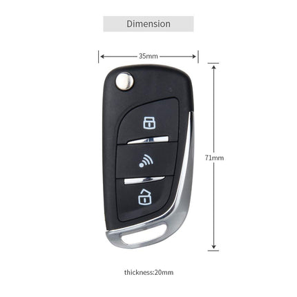 EASYGUARD EC003N-V-1 PKE passiivne võtmeta sisenemine autoalarm turvanupp käivituspuldiga kaugjuhtimispult starter DC 12V