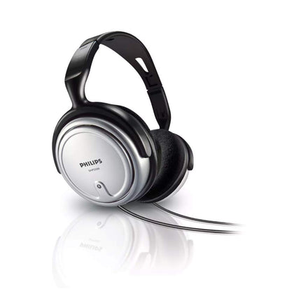 Philips Audio SHP2500/10 HiFi TV kõrvaklapid (suurepärane heli, mürasummutus, ideaalne sobivus, helitugevuse reguleerimine, eriti pikk 6 m kaabel) hõbedane/must, reguleeritava peavõruga