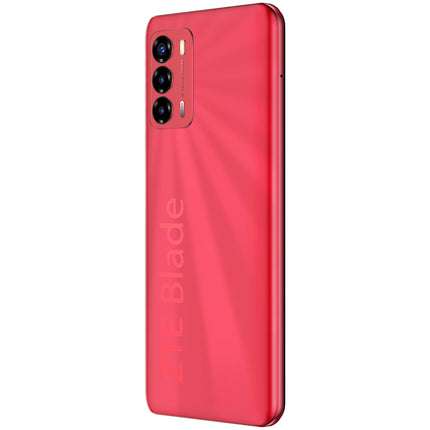 ZTE Blade V40 Vita nutitelefon, 17,9 cm (6,74 tolli), HD+, 90 Hz, 4 GB RAM, 128 GB salvestusruum, 5130 mAh aku, 22,5 W kiirlaadimine, 48 MP kolmekordne kaamera, NFC, punane
