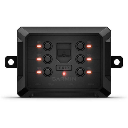 Garmin PowerSwitch – programmeeritav lülitikarp 6 lülitiga sõiduki lisatarvikute (nt tuled, küte, varikatused, vintsid ja palju muud) juhtimiseks Garmini navigatsiooniseadme või nutitelefoni kaudu. Lihtne paigaldada.