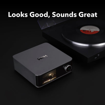 WiiM Ultra Music Streamer &amp; Digital Preamplifier | 3.5" Touchscreen, Compatible with Google Cast &amp; Alexa, Streams Spotify, Amazon Music, Tidal | HDMI ARC, Phono Input, Headphone Output | Space Gray