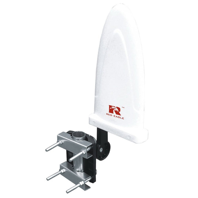 RED OPTICUM DVB-T2 välisantenn OPTIMA HD 750 - Ilmastikukindel TV-antenn digitaalse DVB-T/T2 ja leviedastuse vastuvõtmiseks - TV-antenn 4K Ultra HD TV - Aktiivne DVB-T antenn võimendiga