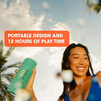 JBL Flip 6 Bluetooth Speaker - Camouflage – Waterproof, portable speaker with 2-way speaker system for powerful sound – Up to 12 hours of wireless music playback