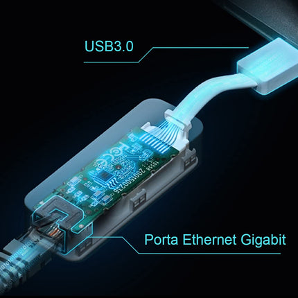 TP-Link UE300 USB-Etherneti adapter, USB 3.0 - RJ45 1000Mbps Etherneti LAN-võrguadapter, ühenda ja mängi Windows 11/10, Mac OS ja Linux OS-iga, kokkupandav ja kaasaskantav disain (2 tk pakk)