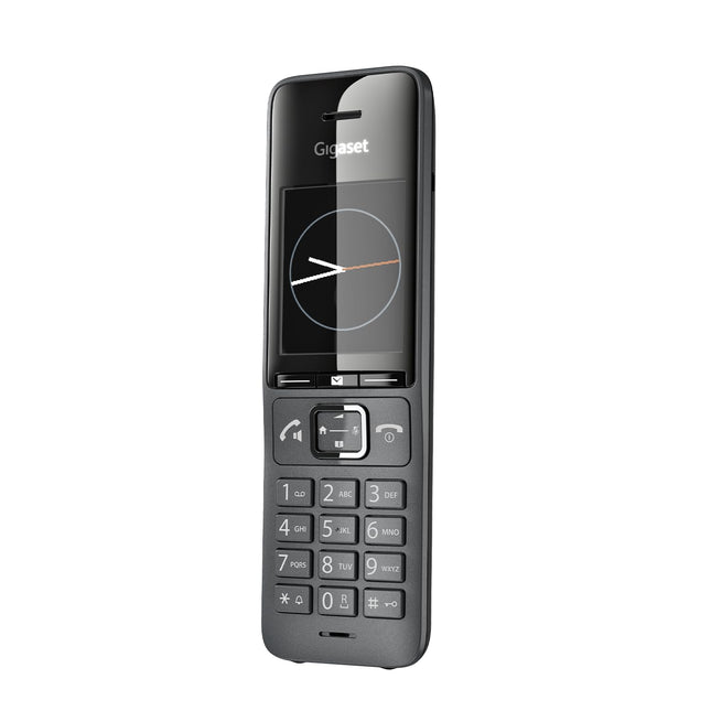 Gigaset COMFORT 520HX – DECT-telefonitoru laadimisalusega – Elegantne juhtmeta telefon ruuteritele ja DECT-baasjaamadele – Fritzbox-ühilduv, parim helikvaliteet käed-vabad funktsiooniga, titaanmust