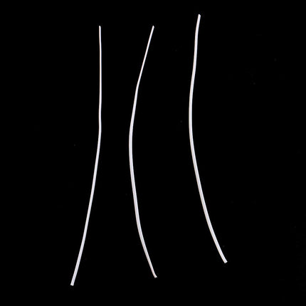 sourcing map Nose clip metal clip coated wire cable ties cable ties 130 pieces 150mm x 2mm flexible wire white