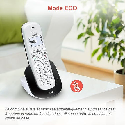 VTech CS1550 Cordless DECT phone with dual charging with answering machine, call barring, caller ID/call waiting, hands-free, display and keypad with