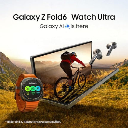 Samsung Galaxy Watch Ultra Smartwatch, Fitness Watch, Fitness Tracker and Activity Tracker, 47 mm, LTE, Titanium White, Includes 36-Month Manufacturer's Warranty
