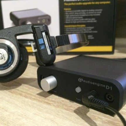 Audioengine 32-bitine D1 kõrvaklapivõimendi ja DAC, kaasaskantav lauaarvuti, eelvõimendi, USB/optilised sisendid, kõrglahutusega heli taasesitus (2. põlvkond)