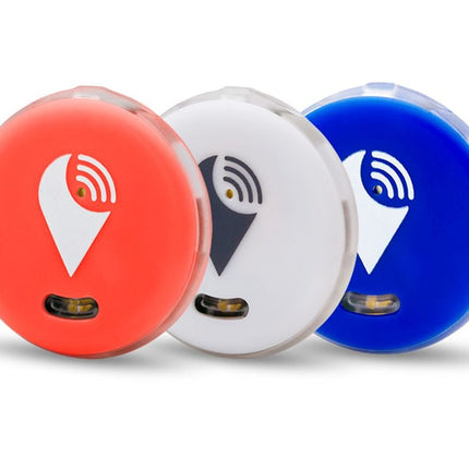 TrackR 3-Pack Pixel Red White Blue Item Tracker iOS/Android/Alexa Skill