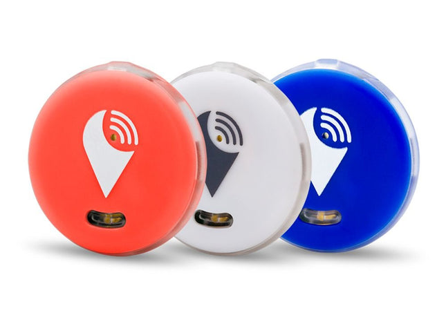 TrackR 3-pakk piksleid, punane, valge, sinine, esemete jälgija iOS/Android/Alexa oskuste jaoks