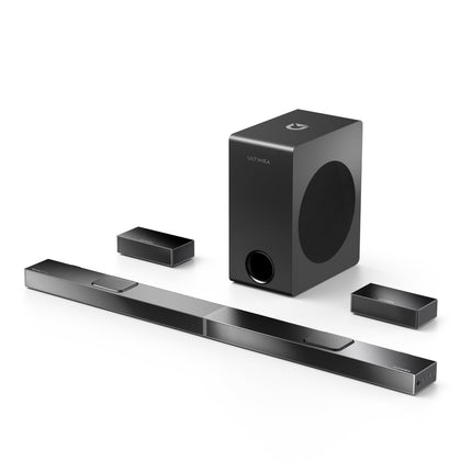 ULTIMEA 5.1.2 Sound Bar with Dolby Atmos, Home Theater Surround Sound System, Soundbar for TV with 8" Subwoofer, 2 Upward-Firing Drivers, Dolby Atmos Sound System, Nova S80 (2025 Upgraded Speakers)
