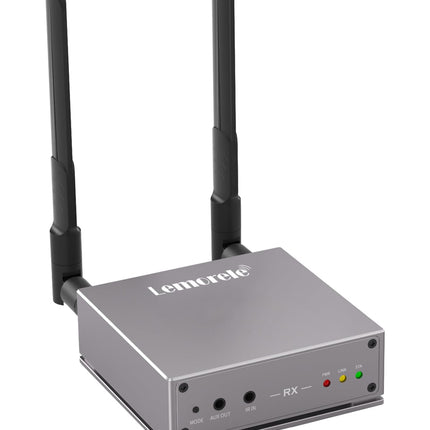Lemorele juhtmevaba HDMI-vastuvõtja R15L saatja ja vastuvõtja jaoks. Juhtmevaba HDMI, 200M, ühte saatjat saab siduda kuni 4 vastuvõtjaga.