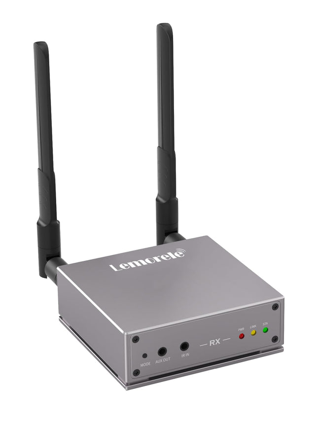 Lemorele juhtmevaba HDMI-vastuvõtja R15L saatja ja vastuvõtja jaoks. Juhtmevaba HDMI, 200M, ühte saatjat saab siduda kuni 4 vastuvõtjaga.