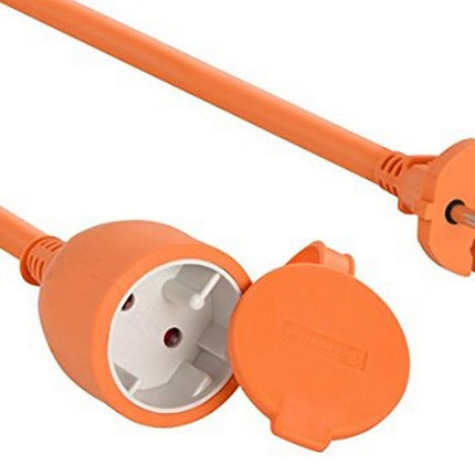 Electraline 04020 aia maanduskontakti pikenduskaabel - 15 m kaabel - valge - plastkaabel - IP20 / pikenduskaabel lapselukuga / Euroopa 2-kontaktiline pistik 16A, oranž, 25