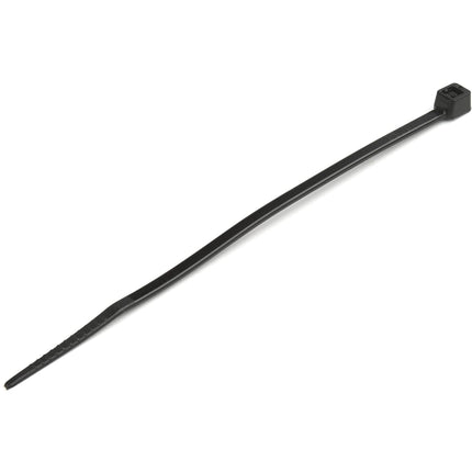 StarTech.com Cable Ties - 100x2 mm, Self-Locking Nylon Cable Ties with Bent Tip, 8 kg Tensile Strength, 94V-2/UL, Black, 100 Pack (CBMZT4B)