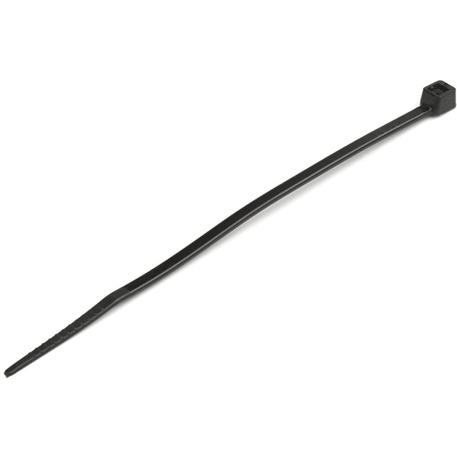 StarTech.com Cable Ties - 100x2 mm, Self-Locking Nylon Cable Ties with Bent Tip, 8 kg Tensile Strength, 94V-2/UL, Black, 100 Pack (CBMZT4B)