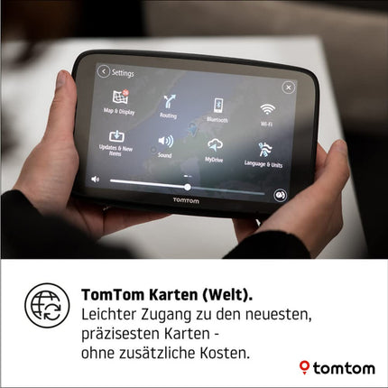Tomtom Camping Navi GO Camper Max (7-tolline HD-ekraan, huvipunktid matkaautodele ja haagissuvilatele, uuendused WiFi kaudu, liiklusummikute vältimine tänu Tomtom Trafficule, maailmakaardi uuendused)