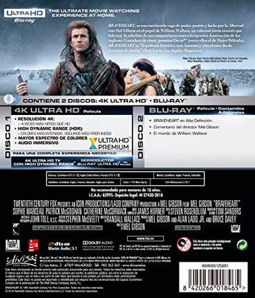 Braveheart [Blu-Ray] [Regioonivaba] (saksa keeles. Saksa subtiitrid)