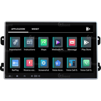 Jf Sound auto helisüsteem, eritellimusel valmistatud autoraadio Ducato 8 2021-22 Android GPS Bluetooth WiFi DAB USB Full HD ekraan 10.1" Easyconnect 8-tuumaline protsessor häälkäsklused, must, JF-011-X9-D8