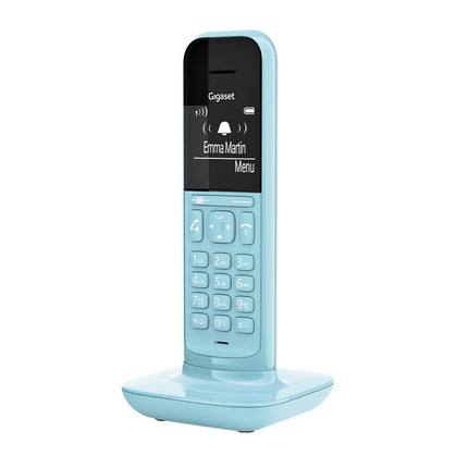 Gigaset CL390HX - Disain DECT-telefonitoru laadimisalusega - Fritzbox-ühilduv - Juhtmeta telefon ruuteritele ja DECT-baasjaamadele - Otsevalimise funktsioon - Kaitse soovimatute kõnede eest, puhas sinine