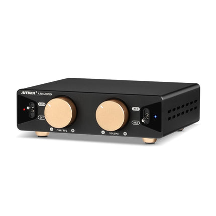 AIYIMA A70 monovõimendi PFFB TPA3255 mini-D-klassi võimendiga, subwooferiga, HiFi kodukino vastuvõtja RCA/XLR/trigger sisendiga, riiulikõlaritele, passiivkõlarid, 48V/5A toiteplokk.