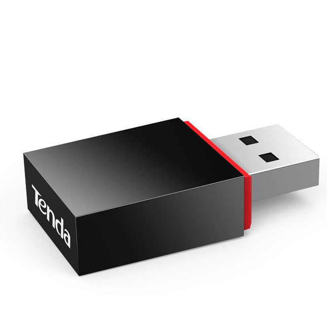 Tenda U3 WiFi USB-adapter, miniatuurne USB-mälupulk (300 Mbps, AP-režiim, ühildub Windows 11/10/8.1/8/7/XP, Mac OS 10.7-10.12, Linuxiga) must