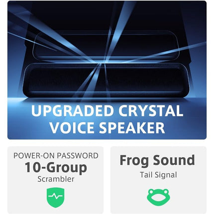 QUANSHENG UVK5(8) Raadiosaatja 200 kanaliga sagedusalaga kaasaskantav kahesuunaline raadio FM-ga - LCD-ekraan VOX replikatsioonisagedus (1)