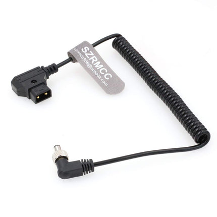 SZRMCC D-tüüpi pistik täisnurga all ühendamiseks DC 5,5 x 2,1 mm lukustusega 12 V toitekaabel videoseadmetele Pix-E5 Pix-E5H Pix-E7 monitor