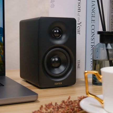Edifier M60 multimeediakõlar Bluetooth 5.3, 66W RMS, kõrglahutusega heli ja kõrglahutusega juhtmevaba heli, LDAC, 3" kesksagedus-bass ja 1" kõrgsageduskõlar, USB-C ja Aux sisendid, kompaktne lauakõlar - must