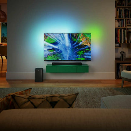 Philips TAB6309 Soundbar 2.1 juhtmevaba subwooferiga - 2.1 kanal 320W, DTS Virtual X, Bluetooth 5.4, HDMI ARC, optiline ja USB-ühendus - tumehall