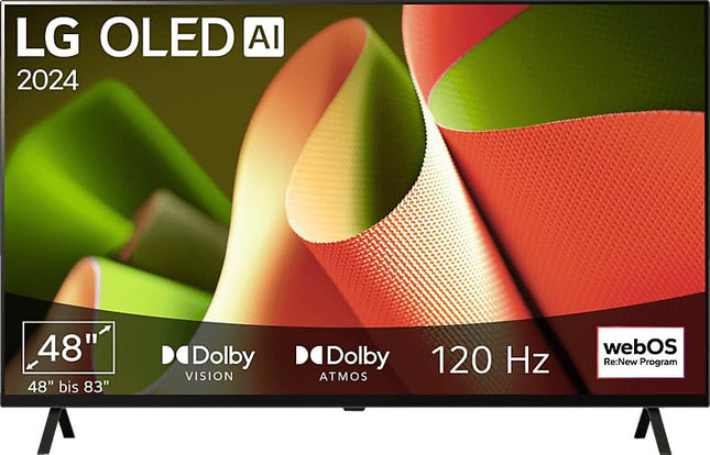 LG OLED48B49LA televiisor 48" (121 cm) OLED-teler (α8 4K tehisintellektiga protsessor, webOS 24, Dolby Vision, kuni 120 Hz) [mudeliaasta 2024]